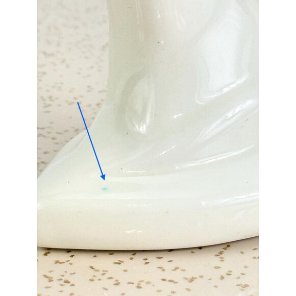 Vintage 80s ceramic hand, jewelry display, ring holder, hand painted - Picture 9 of 10